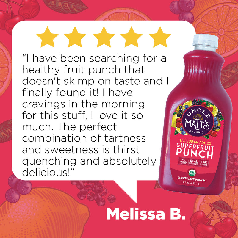 Organic Superfruit Punch 52oz (4 Bottles)