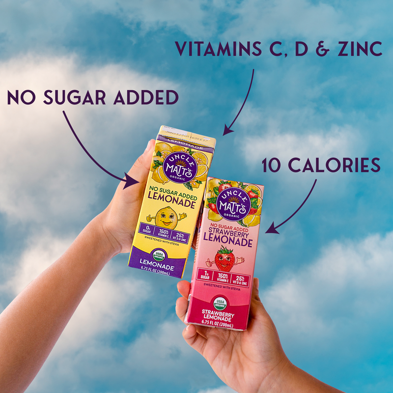 Organic No Sugar Added Strawberry Lemonade 8pk, 54 FZ At Whole...