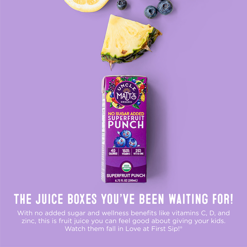 Superfruit Punch Juice Boxes - (8 Pack)