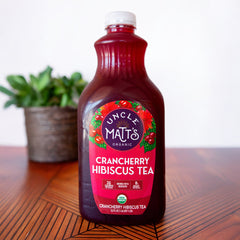 Organic Crancherry Hibiscus Tea (4 Bottles)