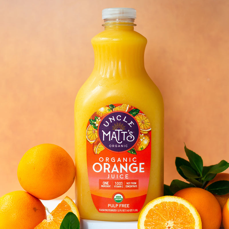 Organic Orange Juice 52oz (4 Bottles)