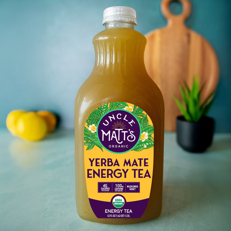Organic Yerba Mate Energy Tea (4 Bottles)