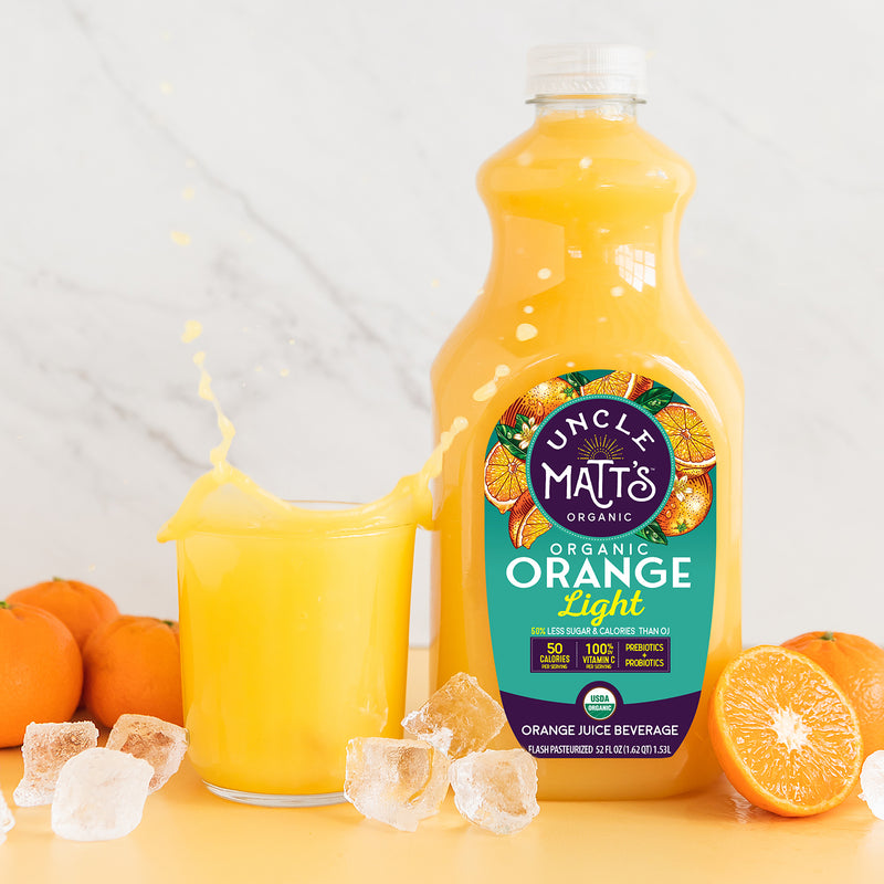 Organic Orange Light 52oz (4 Bottles)
