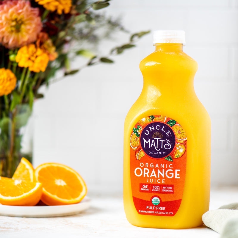 Organic Orange Juice 52oz (4 Bottles) | Uncle Matt's Organic