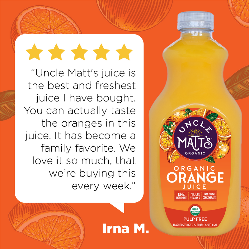 Best organic orange shop juice