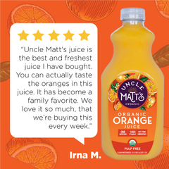 Organic Orange Juice (Pulp Free) - 52oz