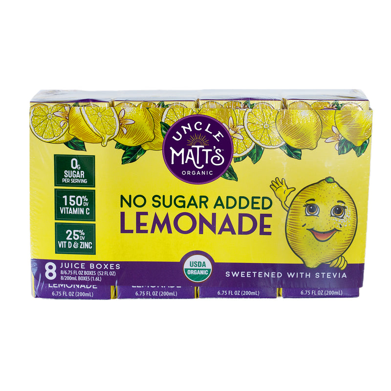 No Sugar Added Lemonade Juice Boxes (6.75oz Pack of 32)