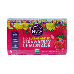 No Sugar Added Strawberry Lemonade Juice Boxes (6.75oz Pack of 32)