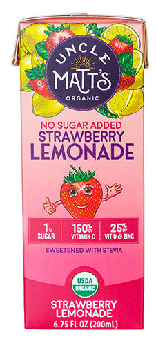 No Sugar Added Strawberry Lemonade Juice Boxes (6.75oz Pack of 32)